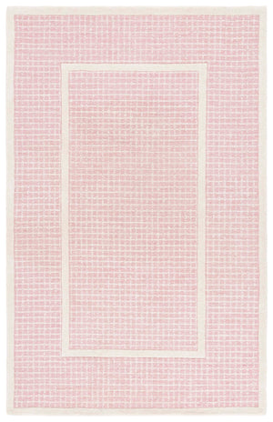Safavieh Pine Elegant Hand-tufted Area Rug - Luxurious Wool Pile For Comfort, Style, And Everyday Use Pink ,Ivory Wool Pile Pne503u-4