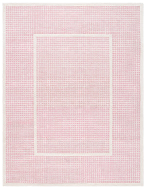 Safavieh Pine Area Rug - Hand-tufted Luxury Wool Runner For Modern Home Decor In Stylish Neutral Tones Pink ,Ivory Wool Pile Pne503u-8