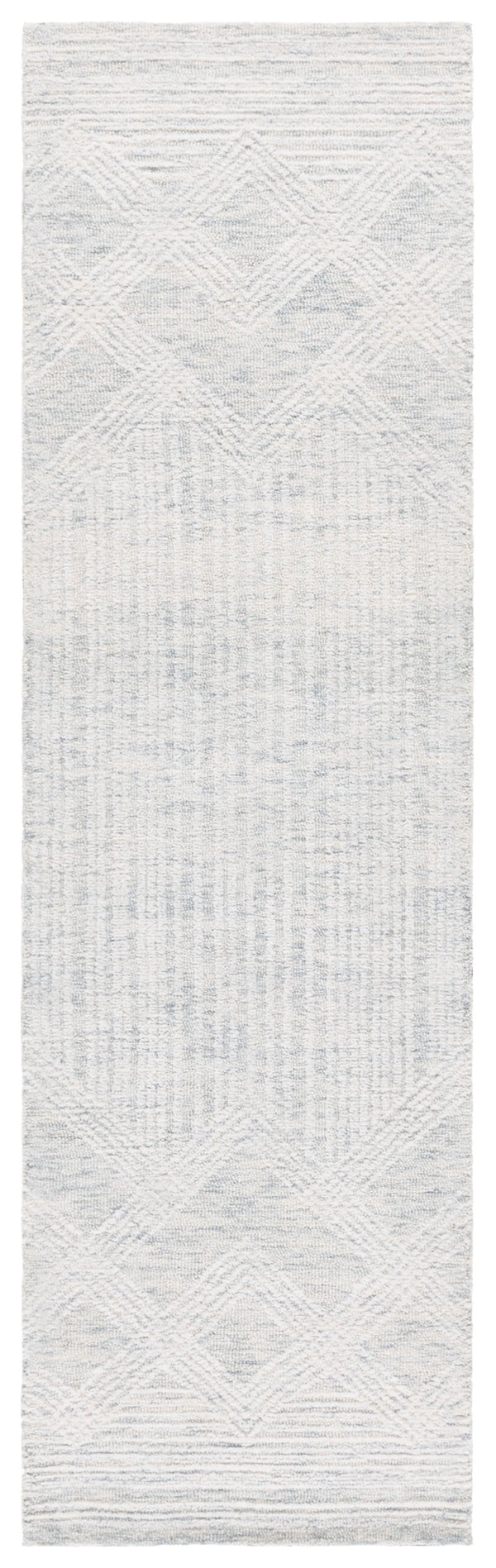 Safavieh Pine Hand-tufted Area Rug In Elegant Grey And Ivory Design – Luxurious Runner For Any Space Light Grey ,Ivory Wool & Cotton Pne601f-28