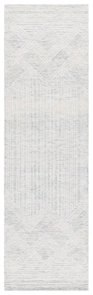Safavieh Pine Handtufted Wool & Cotton Area Rug - Elegant Geometric Design For Timeless Home Sophistication Light Grey ,Ivory Wool & Cotton Pne601f-4