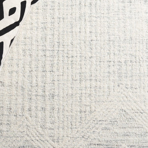 Safavieh Pine Handtufted Wool & Cotton Area Rug - Elegant Geometric Design For Timeless Home Sophistication Light Grey ,Ivory Wool & Cotton Pne601f-4