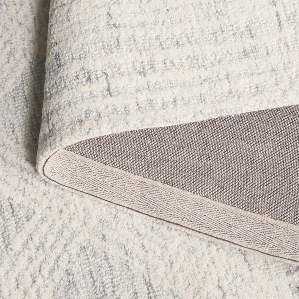 Safavieh Pine Hand-tufted Area Rug In Elegant Grey And Ivory Design – Luxurious Runner For Any Space Light Grey ,Ivory Wool & Cotton Pne601f-5