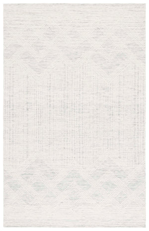 Safavieh Pine Hand-tufted Area Rug In Elegant Grey And Ivory Design – Luxurious Runner For Any Space Light Grey ,Ivory Wool & Cotton Pne601f-5