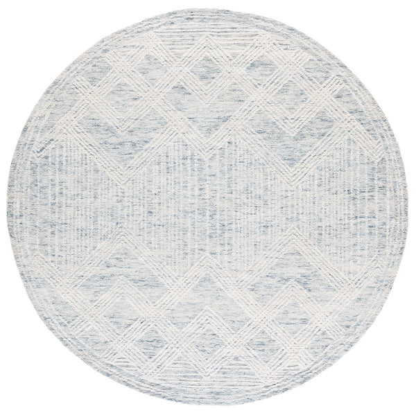 Safavieh Pine Hand-tufted Area Rug In Elegant Grey And Ivory Design – Luxurious Runner For Any Space Light Grey ,Ivory Wool & Cotton Pne601f-6r