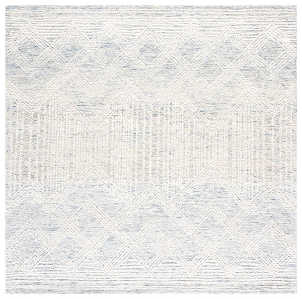 Safavieh Pine Hand-tufted Area Rug In Elegant Grey And Ivory Design – Luxurious Runner For Any Space Light Grey ,Ivory Wool & Cotton Pne601f-6sq