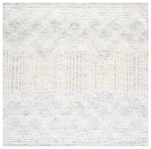 Safavieh Pine Handtufted Wool & Cotton Area Rug - Elegant Geometric Design For Timeless Home Sophistication Light Grey ,Ivory Wool & Cotton Pne601f-4