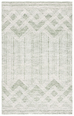 Safavieh Pine Hand-tufted Area Rug In Elegant Grey And Ivory Design – Luxurious Runner For Any Space Sage ,Ivory Wool & Cotton Pne601w-5