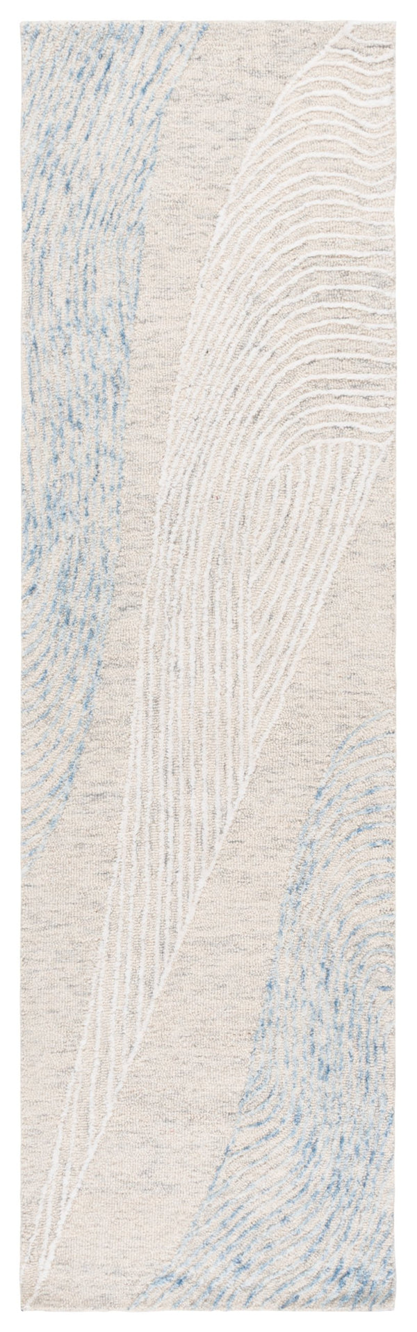 Safavieh Pine Handcrafted Wool And Cotton Runner Rug – Elegant Design For Modern Hallways And Living Spaces Light Grey ,Ivory Wool & Cotton Pne602f-28