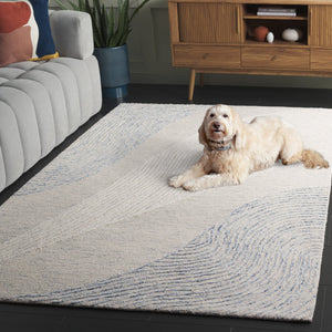 Safavieh Pine Handcrafted Wool And Cotton Runner Rug – Elegant Design For Modern Hallways And Living Spaces Light Grey ,Ivory Wool & Cotton Pne602f-5