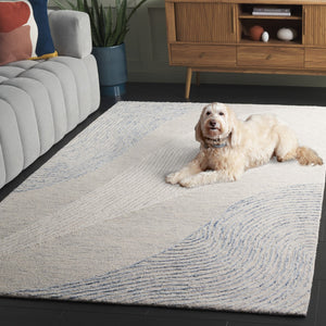 Safavieh Pine Handtufted Area Rug With Organic Leaf Pattern - Luxurious Comfort For Any Living Space Light Grey ,Ivory Wool & Cotton Pne602f-4