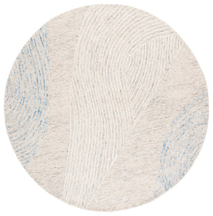 Safavieh Pine Handtufted Area Rug With Organic Leaf Pattern - Luxurious Comfort For Any Living Space Light Grey ,Ivory Wool & Cotton Pne602f-4