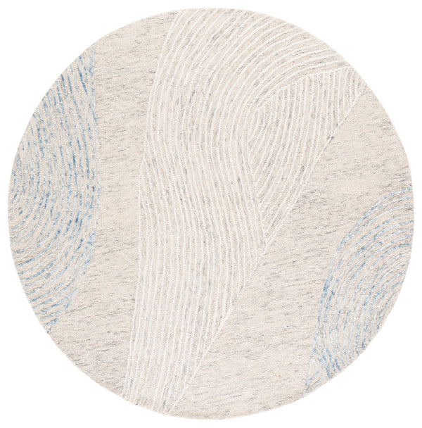 Safavieh Pine Handtufted Area Rug With Organic Leaf Pattern - Luxurious Comfort For Any Living Space Light Grey ,Ivory Wool & Cotton Pne602f-4