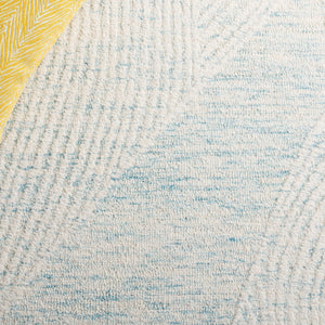 Safavieh Pine Handtufted Area Rug With Organic Leaf Pattern - Luxurious Comfort For Any Living Space Turquoise ,Ivory Wool & Cotton Pne602j-4