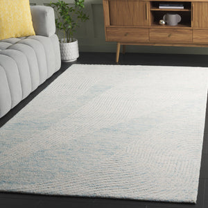 Safavieh Pine Handcrafted Wool And Cotton Runner Rug – Elegant Design For Modern Hallways And Living Spaces Turquoise ,Ivory Wool & Cotton Pne602j-5