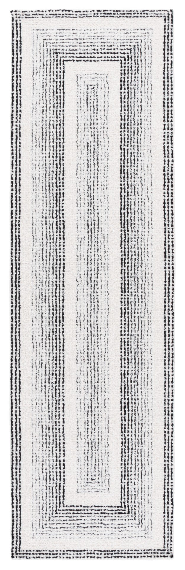 Safavieh Pine Handtufted Wool And Cotton Area Rug - Luxurious Modern Design For Any Living Space Elegance Black ,Ivory Wool & Cotton Pne604z-3