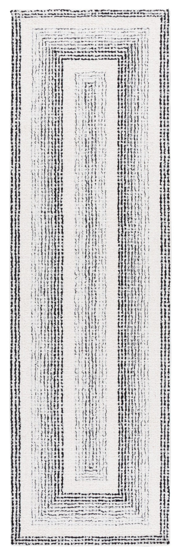 Safavieh Pine Handtufted Wool And Cotton Area Rug - Luxurious Modern Design For Any Living Space Elegance Black ,Ivory Wool & Cotton Pne604z-3