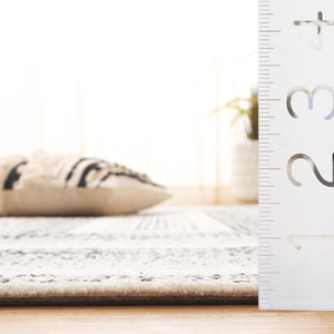 Safavieh Pine Handtufted Wool & Cotton Runner Rug - Unique Geometric Design For Elegant Hallway Decor Black ,Ivory Wool & Cotton Pne604z-5