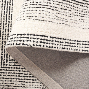 Safavieh Pine Handtufted Wool & Cotton Runner Rug - Unique Geometric Design For Elegant Hallway Decor Black ,Ivory Wool & Cotton Pne604z-5