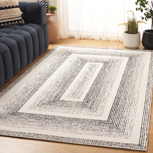 Safavieh Pine Handtufted Wool And Cotton Area Rug - Luxurious Modern Design For Any Living Space Elegance Black ,Ivory Wool & Cotton Pne604z-3
