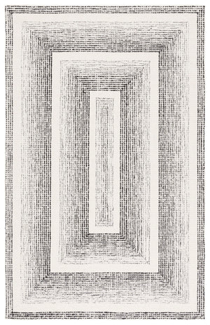 Safavieh Pine Handtufted Wool And Cotton Area Rug - Luxurious Modern Design For Any Living Space Elegance Black ,Ivory Wool & Cotton Pne604z-3