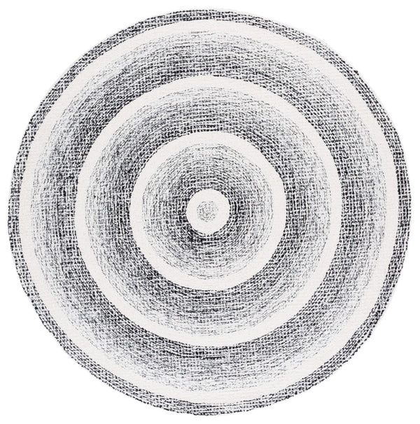 Safavieh Pine Handtufted Wool And Cotton Area Rug - Luxurious Modern Design For Any Living Space Elegance Black ,Ivory Wool & Cotton Pne604z-3