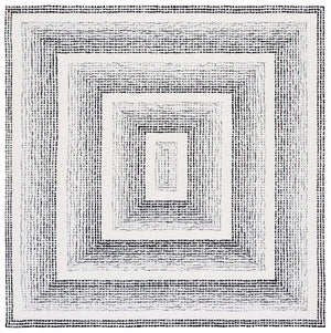 Safavieh Pine Handtufted Wool And Cotton Area Rug - Luxurious Modern Design For Any Living Space Elegance Black ,Ivory Wool & Cotton Pne604z-3