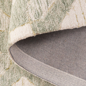 Safavieh Pine Modern Hand-tufted Area Rug In Elegant Geometric Design For Stylish Home Décor Upgrade Sage ,Ivory 80% Wool,10% Cotton,10% Latex Pne701w-4