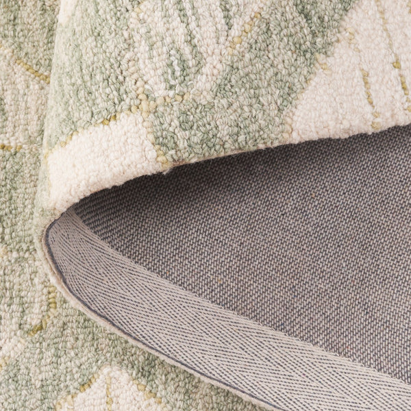 Safavieh Pine Modern Hand-tufted Area Rug In Elegant Geometric Design For Stylish Home Décor Upgrade Sage ,Ivory 80% Wool,10% Cotton,10% Latex Pne701w-4