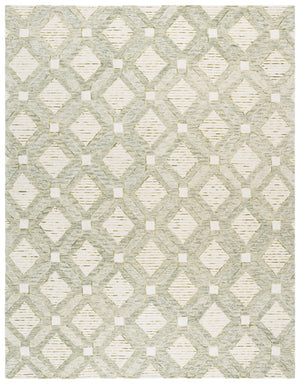 Safavieh Pine Modern Hand-tufted Area Rug In Elegant Geometric Design For Stylish Home Décor Upgrade Sage ,Ivory 80% Wool,10% Cotton,10% Latex Pne701w-4
