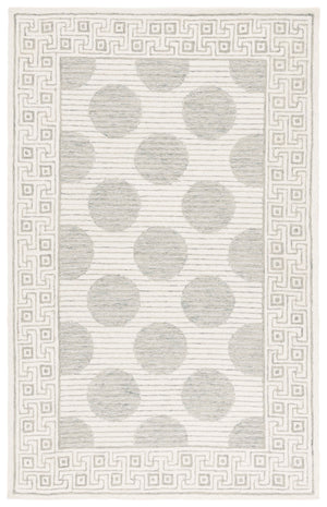 Safavieh Pine Hand-Tufted Sage Ivory Runner Rug With Geometric Motif, Wool Blend, Durable Soft Texture 2'-3" x 8'-0" PNE702W-28