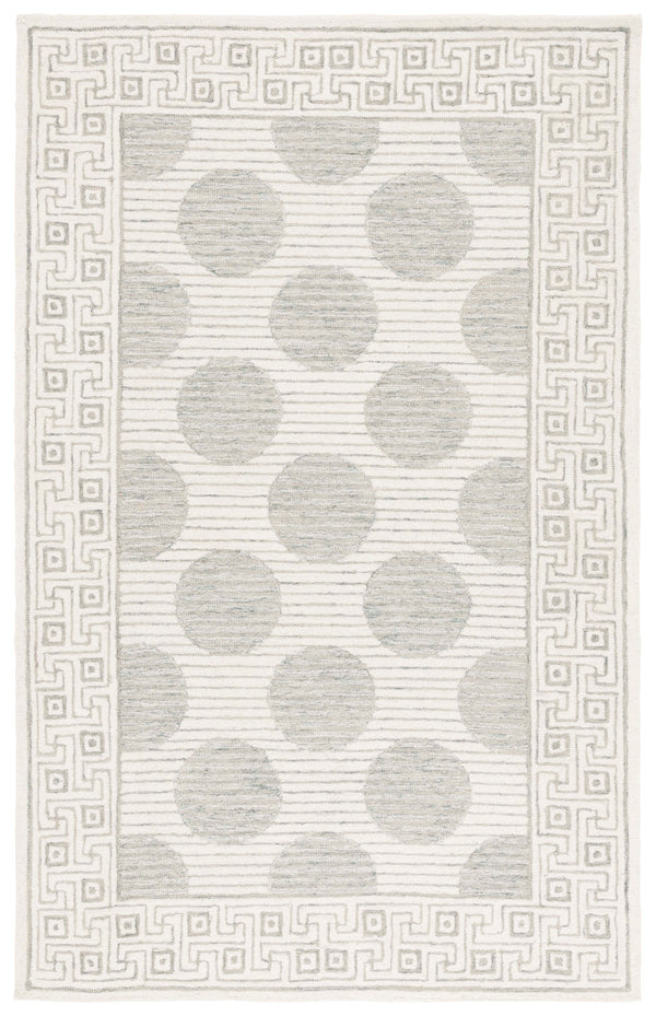 Safavieh Pine Hand-Tufted Sage Ivory Runner Rug With Geometric Motif, Wool Blend, Durable Soft Texture 2'-3" x 8'-0" PNE702W-28