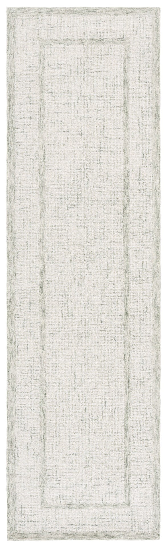 Safavieh Pine Modern Hand-tufted Area Rug - Elegant Sage Frame With Tranquil Ivory Center For Stylish Homes Sage ,Ivory 80% Wool,10% Cotton,10% Latex Pne703w-3