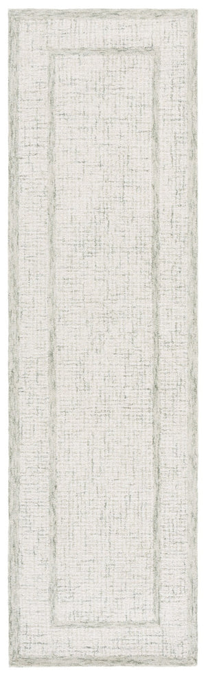 Safavieh Pine Modern Hand-tufted Area Rug - Elegant Sage Frame With Tranquil Ivory Center For Stylish Homes Sage ,Ivory 80% Wool,10% Cotton,10% Latex Pne703w-3