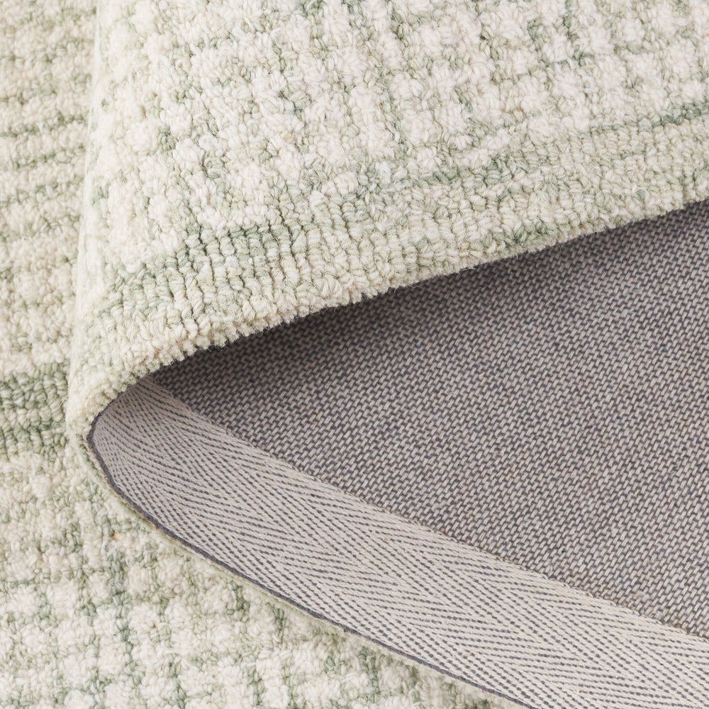 Safavieh Pine Elegant Hand-tufted Runner Rug - Luxurious Modern Design For Hallways And Entryways Sage ,Ivory 80% Wool,10% Cotton,10% Latex Pne703w-5