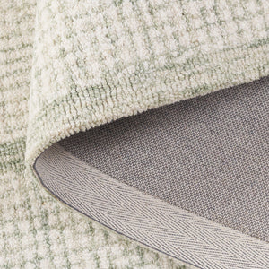 Safavieh Pine Elegant Hand-tufted Runner Rug - Luxurious Modern Design For Hallways And Entryways Sage ,Ivory 80% Wool,10% Cotton,10% Latex Pne703w-5