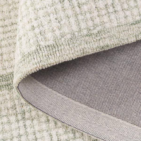 Safavieh Pine Elegant Hand-tufted Runner Rug - Luxurious Modern Design For Hallways And Entryways Sage ,Ivory 80% Wool,10% Cotton,10% Latex Pne703w-5