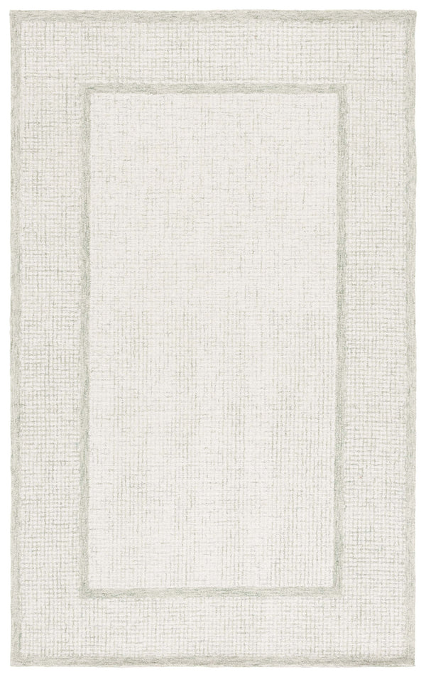 Safavieh Pine Elegant Hand-tufted Runner Rug - Luxurious Modern Design For Hallways And Entryways Sage ,Ivory 80% Wool,10% Cotton,10% Latex Pne703w-5