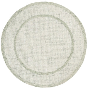 Safavieh Pine Modern Hand-tufted Area Rug - Elegant Sage Frame With Tranquil Ivory Center For Stylish Homes Sage ,Ivory 80% Wool,10% Cotton,10% Latex Pne703w-3