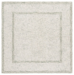 Safavieh Pine Elegant Hand-tufted Runner Rug - Luxurious Modern Design For Hallways And Entryways Sage ,Ivory 80% Wool,10% Cotton,10% Latex Pne703w-6sq