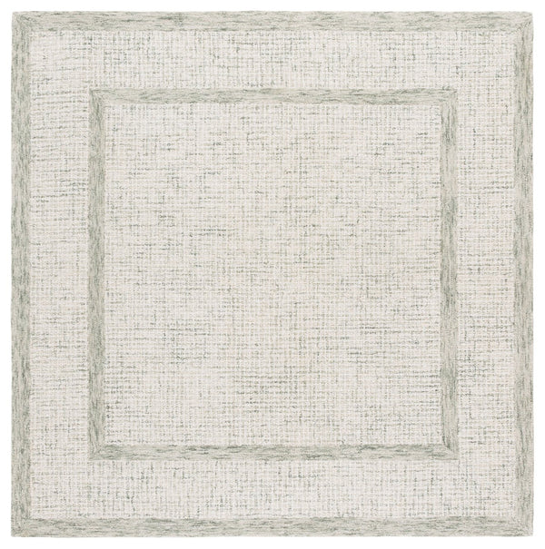 Safavieh Pine Elegant Hand-tufted Runner Rug - Luxurious Modern Design For Hallways And Entryways Sage ,Ivory 80% Wool,10% Cotton,10% Latex Pne703w-6sq