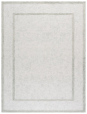 Safavieh Pine Modern Hand-tufted Area Rug - Elegant Sage Frame With Tranquil Ivory Center For Stylish Homes Sage ,Ivory 80% Wool,10% Cotton,10% Latex Pne703w-3