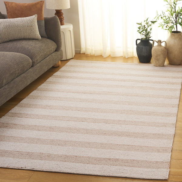 Safavieh Pine Modern Runner Area Rug - Hand-tufted Artistry In Soft Wool For Contemporary Home Elegance Beige ,Ivory 80% Wool,10% Cotton,10% Latex Pne801b-5