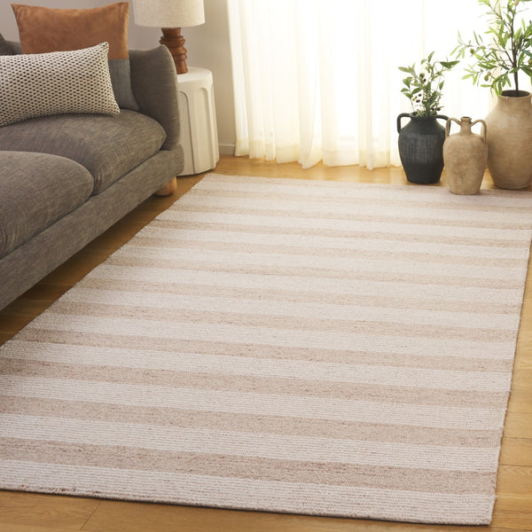 Safavieh Pine Elegant Hand-tufted Area Rug For Modern Decor - Soft Wool Blend, Cozy Comfort For Any Space Beige ,Ivory 80% Wool,10% Cotton,10% Latex Pne801b-6sq