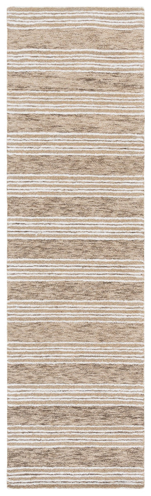 Safavieh Pine Modern Hand-tufted Area Rug - Contemporary Runner Rug For Elegant Home Décor And Comfort Ivory ,Taupe 80% Wool,10% Cotton,10% Latex Pne803e-28