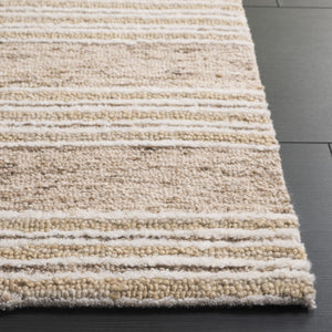 Safavieh Pine Handmade Area Rug - Luxurious Wool Blend, Modern Style, Perfect For Enhancing Your Home Decor Ivory ,Taupe 80% Wool,10% Cotton,10% Latex Pne803e-6sq