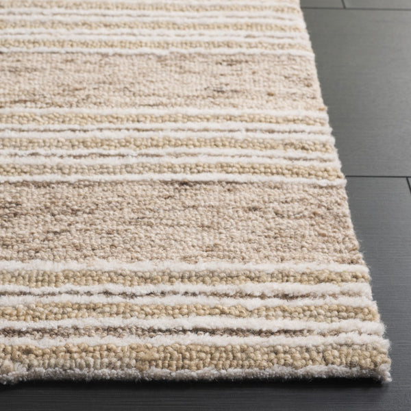 Safavieh Pine Handmade Area Rug - Luxurious Wool Blend, Modern Style, Perfect For Enhancing Your Home Decor Ivory ,Taupe 80% Wool,10% Cotton,10% Latex Pne803e-6sq