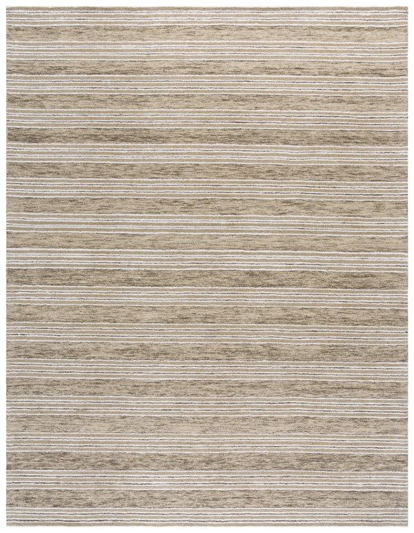 Safavieh Pine Modern Hand-tufted Area Rug - Contemporary Runner Rug For Elegant Home Décor And Comfort Ivory ,Taupe 80% Wool,10% Cotton,10% Latex Pne803e-8