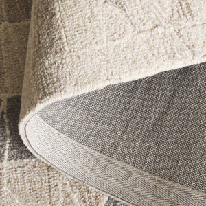 Safavieh Pine Modern Runner Area Rug - Luxurious Hand-tufted Wool Blend For Elegant Home Décor Centerpiece Ivory ,Light Brown 80% Wool,10% Cotton,10% Latex Pne804t-5