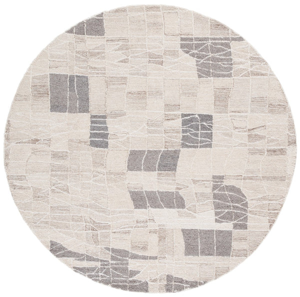 Safavieh Pine Luxurious Hand-tufted Area Rug - Modern Design For Stylish Home Decor And Comfort Underfoot Ivory ,Light Brown 80% Wool,10% Cotton,10% Latex Pne804t-4