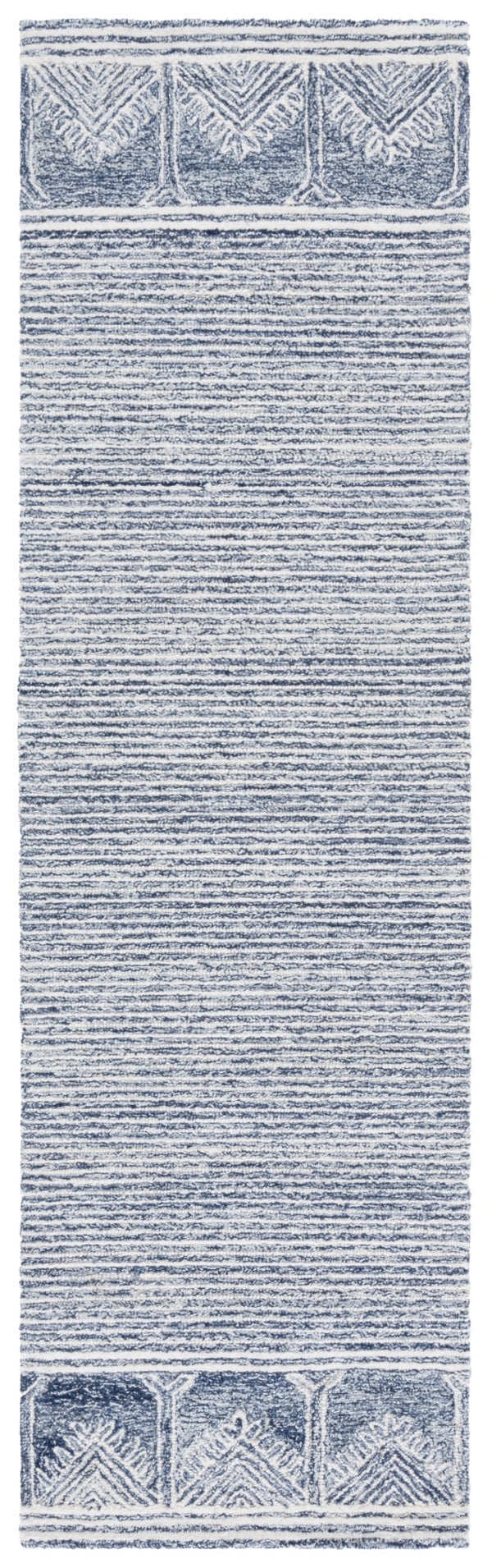 Safavieh Pine805m Hand-tufted Indian Area Rug - Luxurious Wool Blend For Comfort And Style In Any Space Blue ,Ivory 80% Wool,10% Cotton,10% Latex Pne805m-4